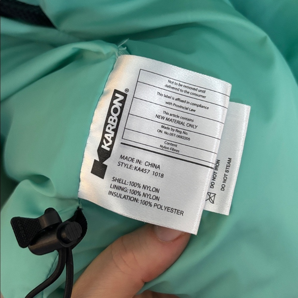 Karbon Mid Layer Thermal Coat Teal Sz XL - Picture 10 of 13